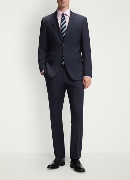 BOSS Regular fit 2-delig pak van scheerwol - voorkant 8 blauw