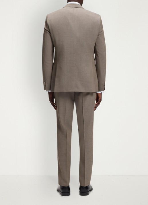BOSS Regular fit 3-delig pak van scheerwol - achterkant 6 donkerbeige