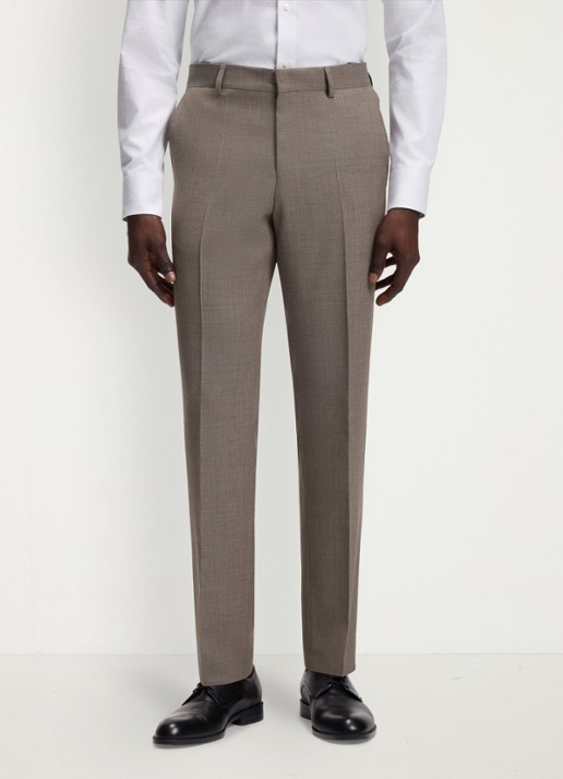 BOSS Regular fit 3-delig pak van scheerwol - detail 4 donkerbeige