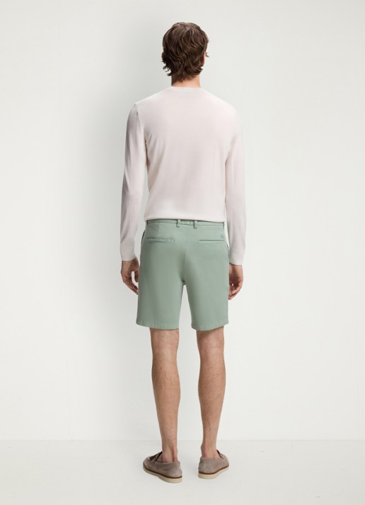 BOSS Regular fit korte broek met steekzakken - detail 4 open green-373