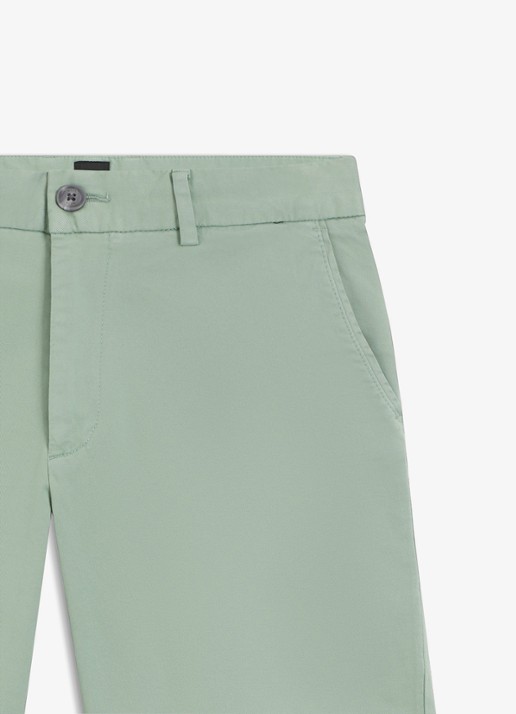 BOSS Regular fit korte broek met steekzakken - detail 6 open green-373
