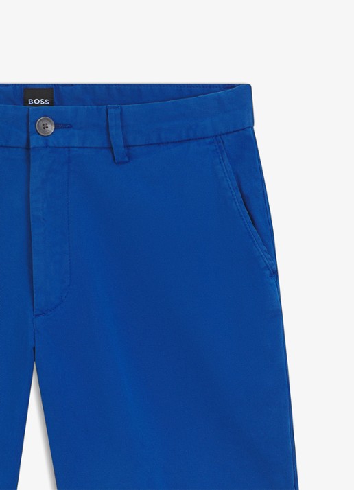 BOSS Regular fit korte broek met steekzakken - detail 6 blauw