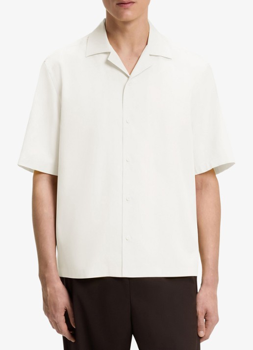 BOSS Regular fit overhemd in zijdeblend