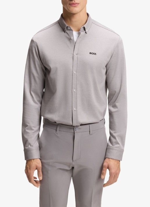 BOSS Regular fit overhemd met logo