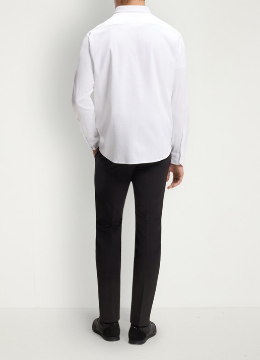 BOSS Regular fit overhemd met logo - achterkant 4 wit