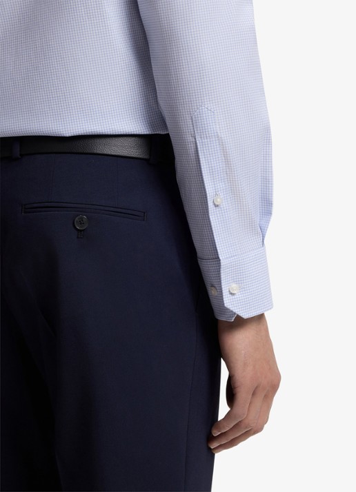 BOSS Regular fit overhemd met ruitdessin - detail 3 lichtblauw