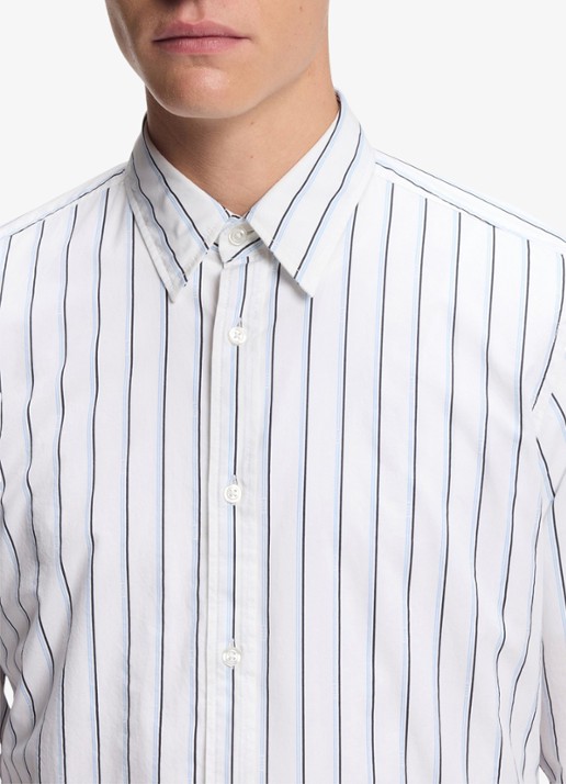 BOSS Regular fit overhemd met streepprint - detail 3 wit