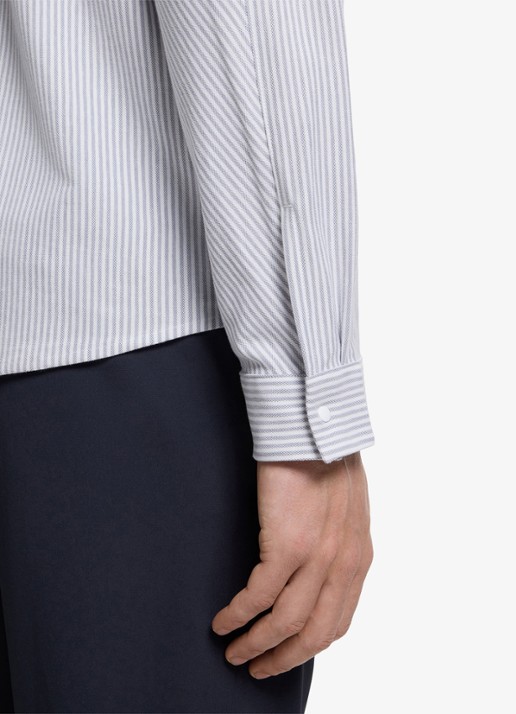 BOSS Regular fit overhemd met streepprint - detail 3 dark grey-026
