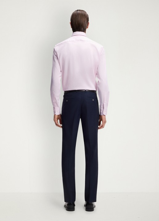 BOSS Regular-fit overhemd met stretch - achterkant 6 lichtroze