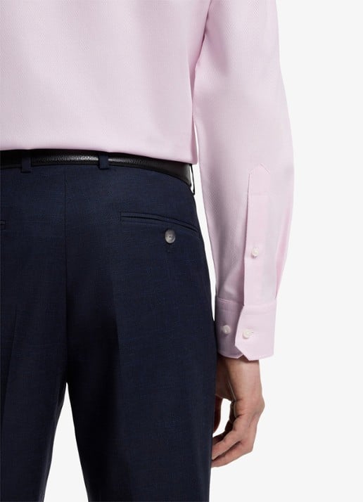 BOSS Regular-fit overhemd met stretch - detail 3 lichtroze