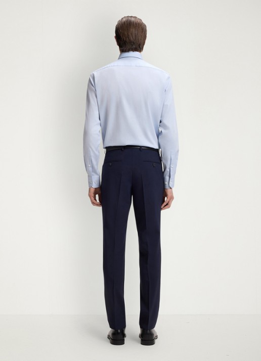 BOSS Regular-fit overhemd met stretch - achterkant 3 lichtblauw