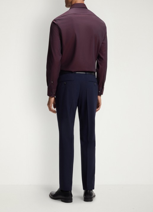 BOSS Regular-fit overhemd met stretch - achterkant 6 rood