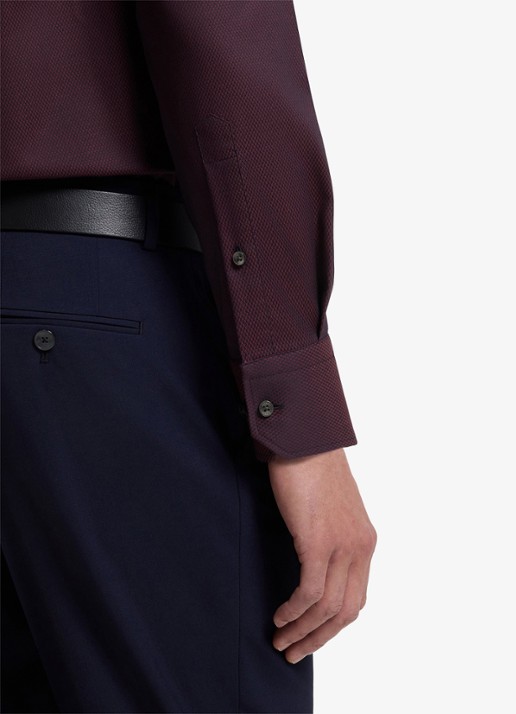BOSS Regular-fit overhemd met stretch - detail 3 rood