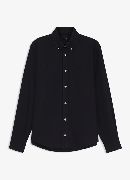 BOSS Regular fit overhemd met stretch