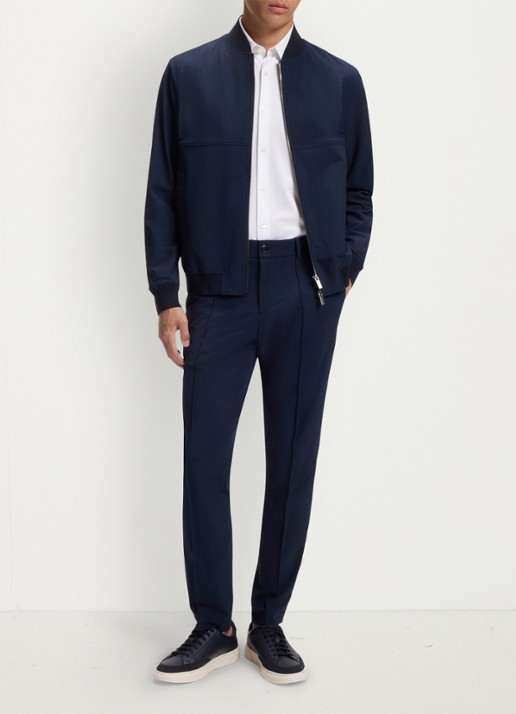 BOSS Regular fit overhemd met stretch - voorkant 5 wit