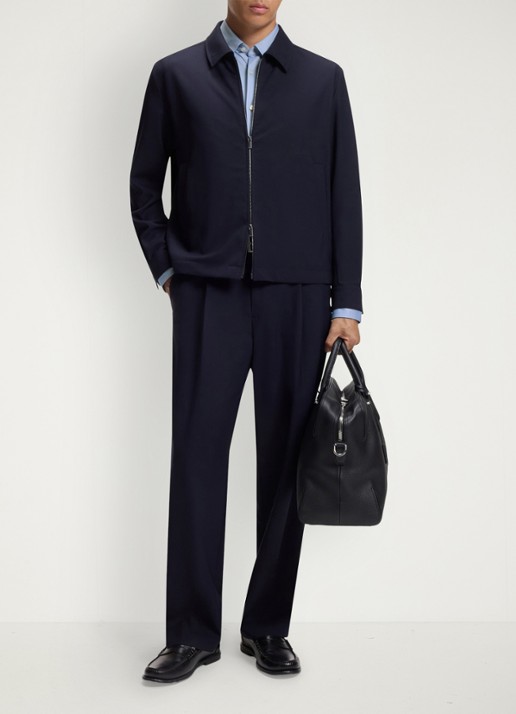 BOSS Regular fit overhemd met stretch - voorkant 3 lichtblauw