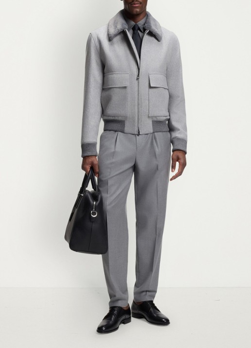 BOSS Regular fit overhemd - voorkant 2 grijs