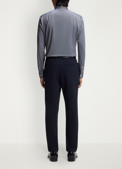 BOSS Regular fit overhemd - achterkant 6 blauwgrijs