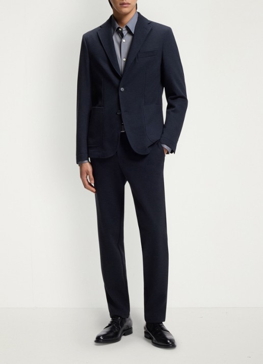 BOSS Regular fit overhemd - voorkant 5 blauwgrijs