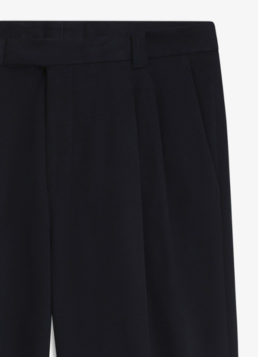 BOSS Regular fit pantalon met paspelzakken - detail 4 blauw