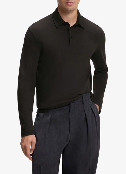 BOSS Regular fit polo met structuur