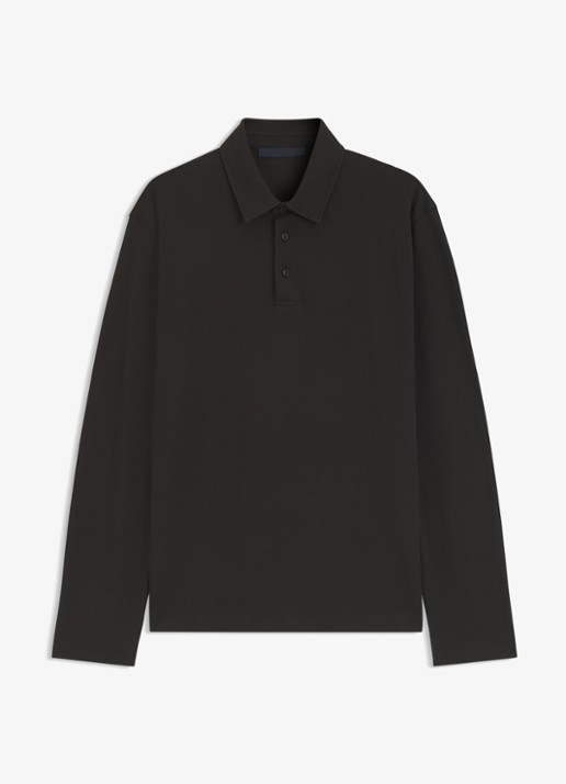 BOSS Regular fit polo - voorkant zwart
