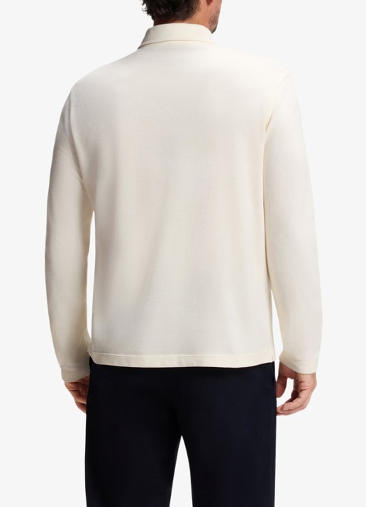 BOSS Regular fit polo - achterkant 5 open white-130 / wit
