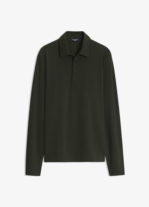 BOSS Regular fit polo - voorkant 4 open green-383 / groen