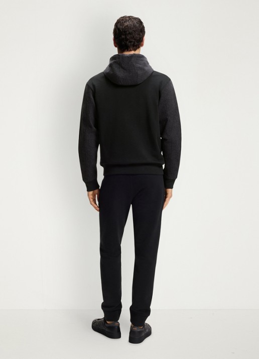 BOSS Relaxed fit trainingspak met logo - achterkant 3 zwart