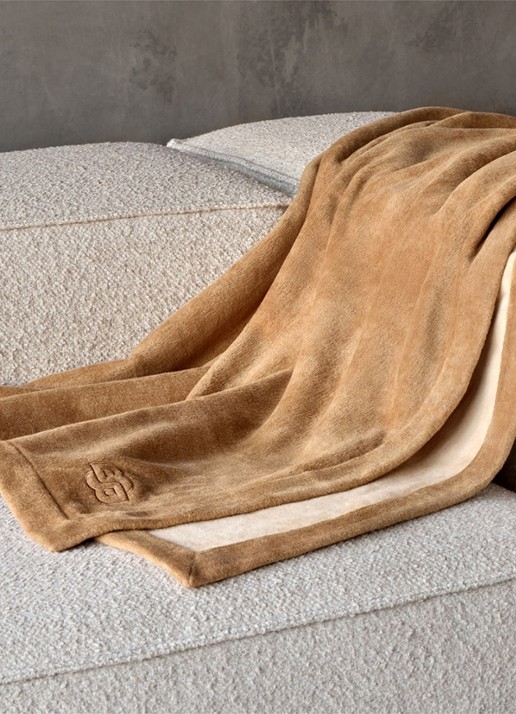 BOSS Reverso plaid 130 x 170 cm - detail 4 camel