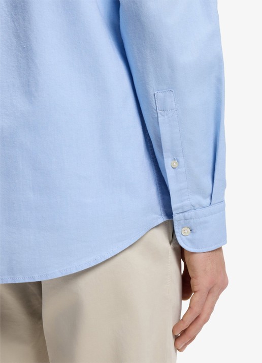 BOSS Rickert regular fit overhemd van  katoen - detail 3 lichtblauw