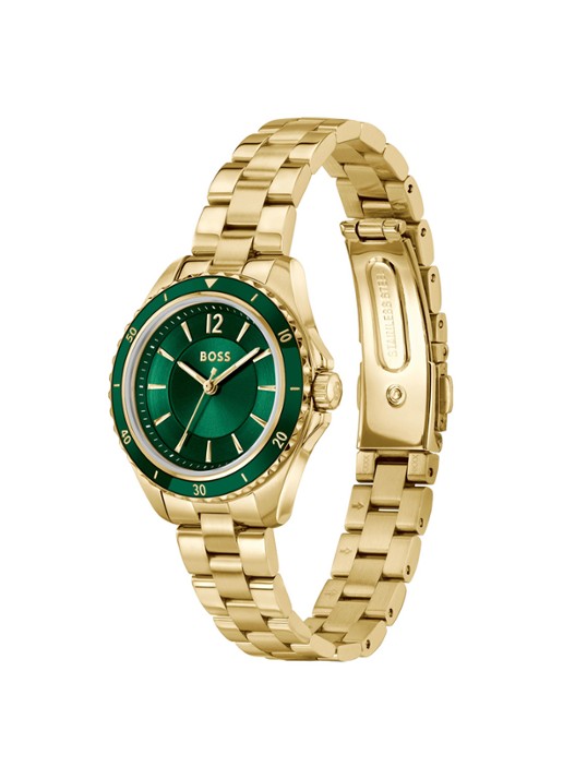 BOSS Sage Aqua horloge HB1502849  - detail goud