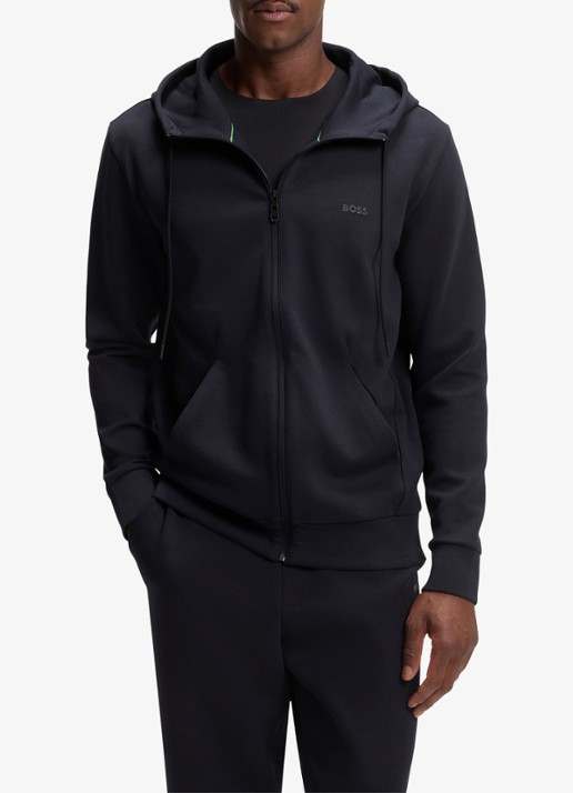 BOSS Saggy sweatvest met logo