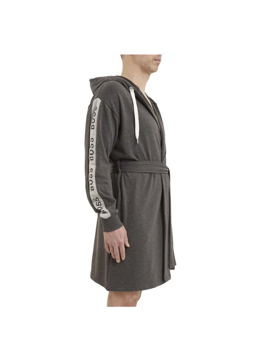 BOSS Sen badjas in katoenblend - 375g/m² - detail 6 grijs