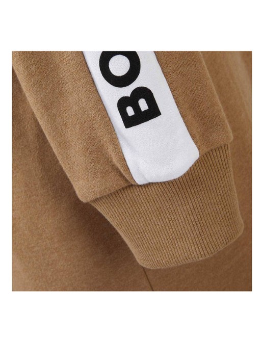 BOSS Sen badjas in katoenblend - 375g/m² - detail 7 camel