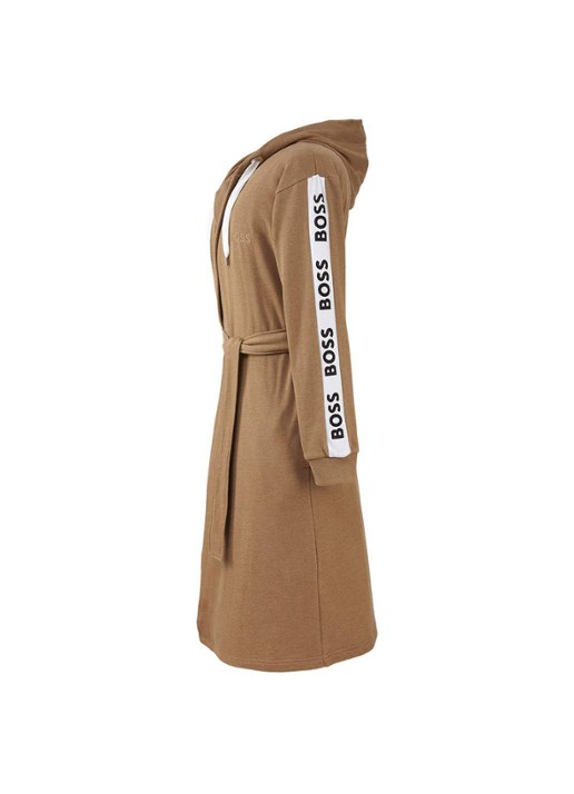 BOSS Sen badjas in katoenblend - 375g/m² - voorkant 3 camel