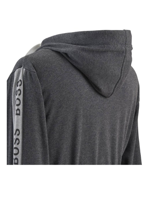 BOSS Sen badjas in katoenblend - 375g/m² - detail 2 antraciet