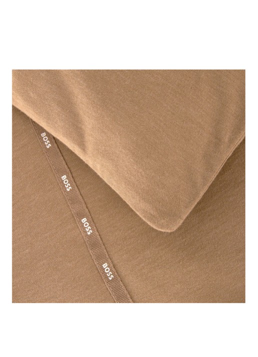 BOSS Sen dekbedovertrek in katoenblend - exclusief kussenslopen - detail 3 camel