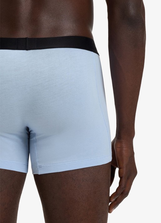 BOSS Set van drie boxershorts van stretchkatoen - detail 5 open blue-462 / blauw