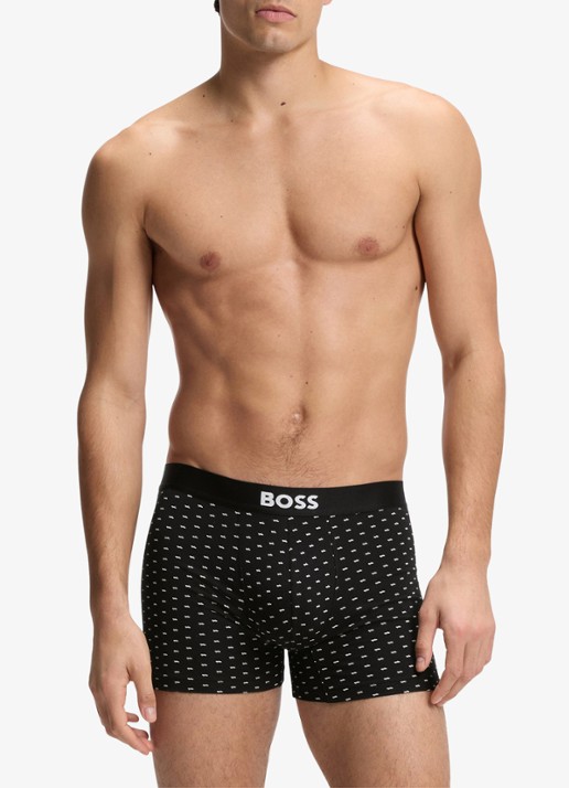 BOSS Set van drie boxershorts van stretchkatoen - voorkant 3 open beige-282 / beige