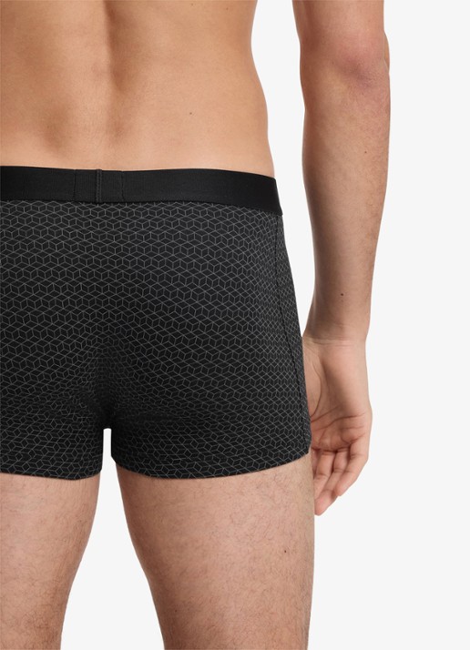BOSS Set van drie korte boxers met logo’s van stretchkatoen - detail 3 open grey-070 / grijs