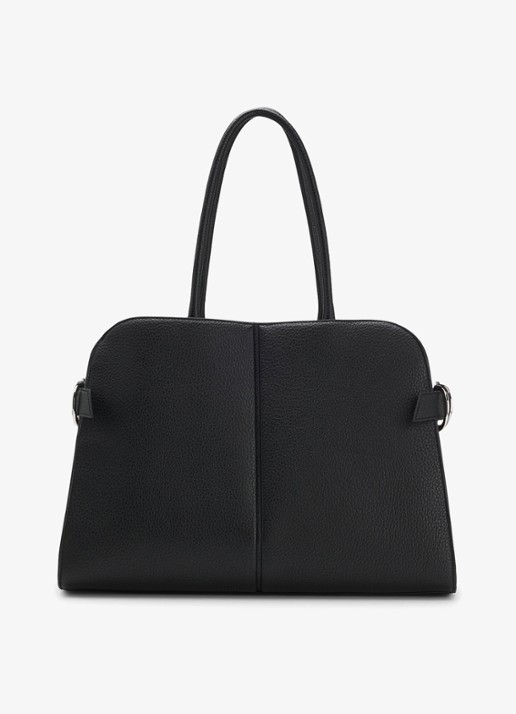 BOSS Shopper van imitatieleer - achterkant zwart