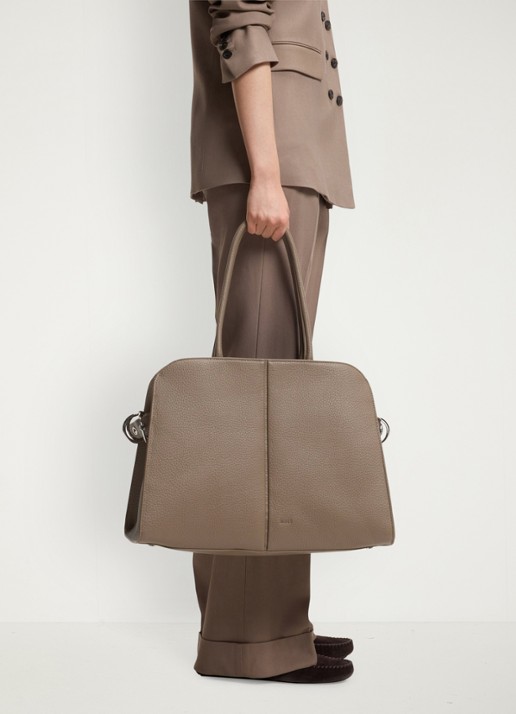 BOSS Shopper van imitatieleer - detail bruin
