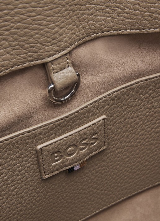 BOSS Shopper van imitatieleer - detail 4 bruin