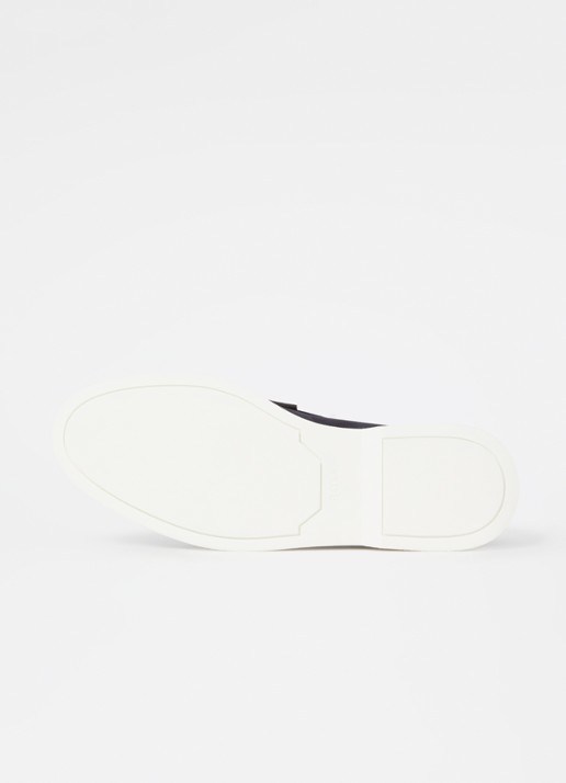 BOSS Sienne loafer van suède - detail 5 donkerblauw
