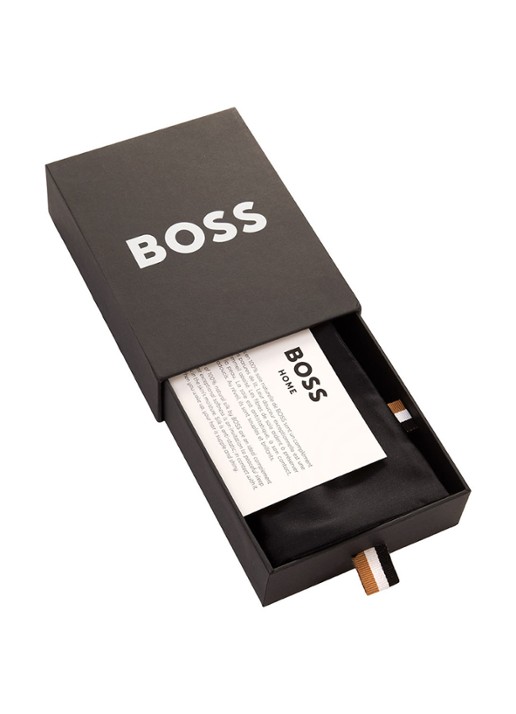 BOSS Silkham kussensloop van zijde - detail 7 zwart