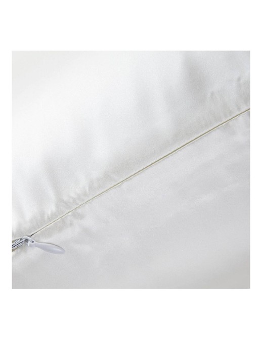 BOSS Silkham kussensloop van zijde - detail wit