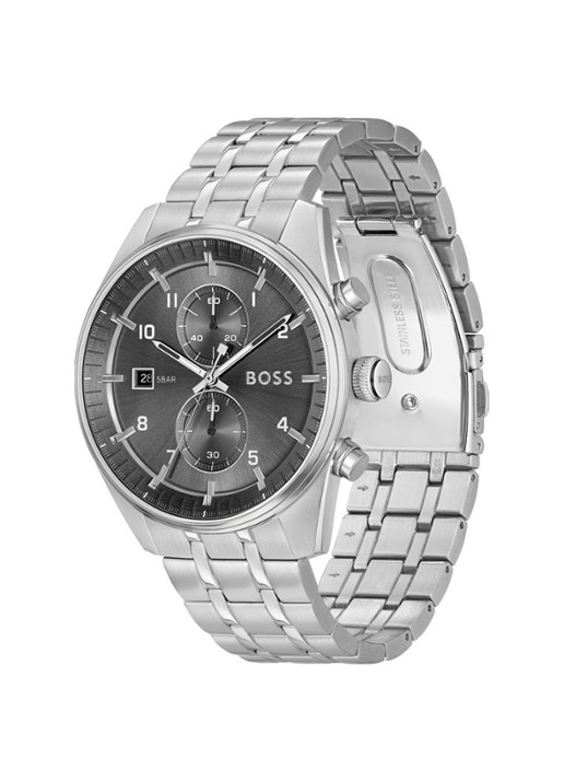 BOSS Skytraveller horloge HB1514151 - detail 2 zilver