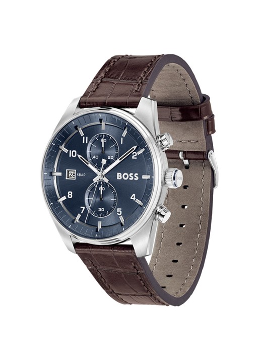 BOSS Skytraveller horloge HB1514194  - detail zilver