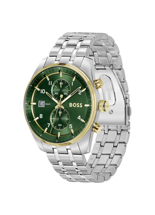 BOSS Skytraveller horloge HB1514195 - detail zilver